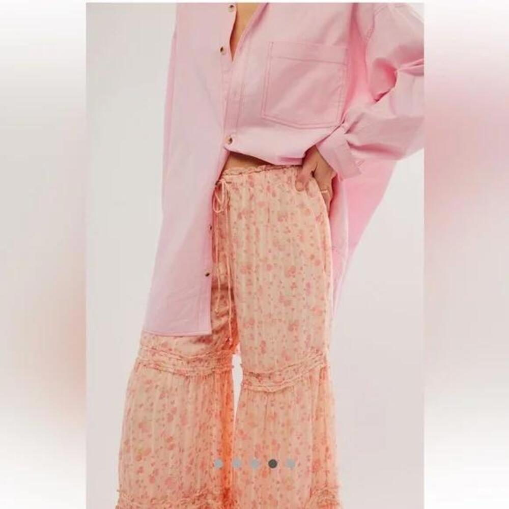Free People Cottagecore Emmaline Tiered Pull-On Pants Size S